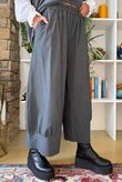 Bennie Quirky Barrel Pant Graphite Pin Stripe